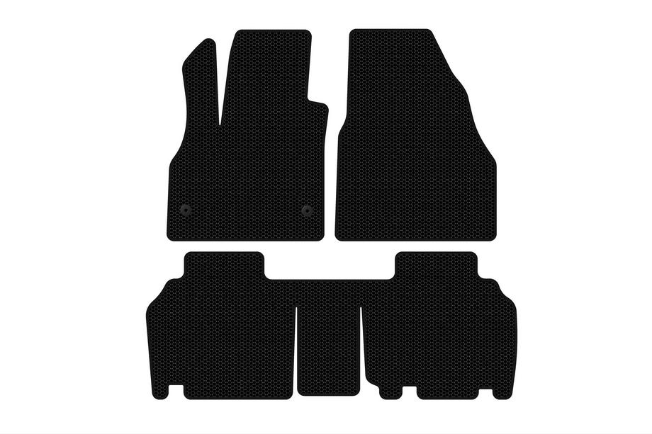 Renault Kangoo 2008–2020 Gummimatten Carsuit (2 Reihen, 5-türig/7-sitzig, schwarz) Image