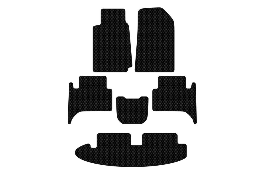Chevrolet Trailblazer 2012-2019 Gummimatten Carsuit (3 Reihen, schwarz) Image