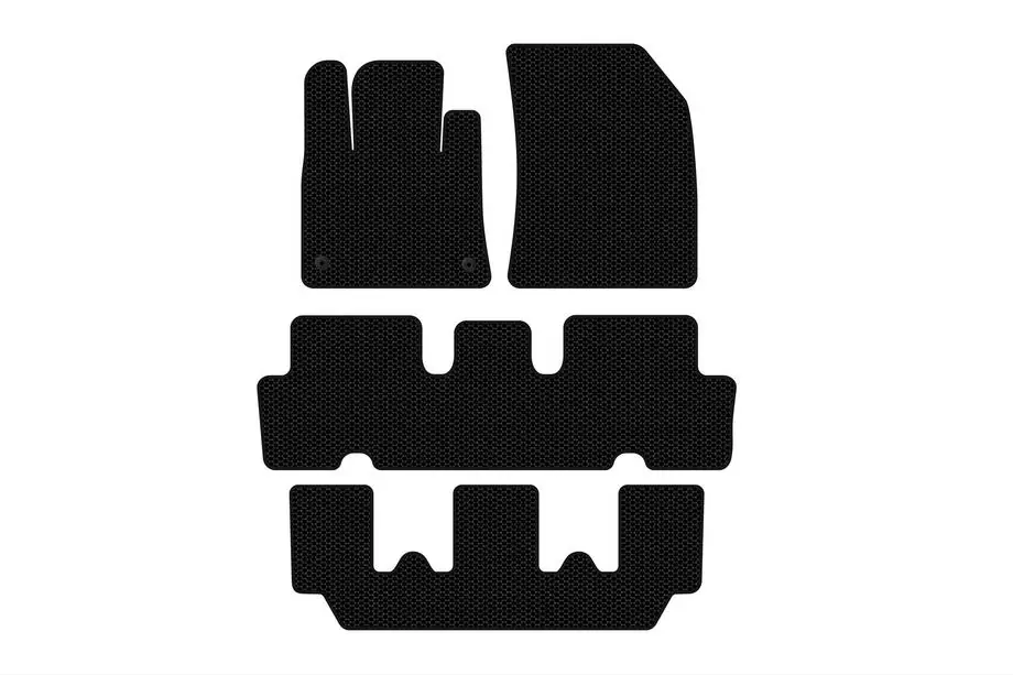Citroen C-4 Picasso 2013–2022 Gummimatten Carsuit V1 (3 Reihen, schwarz) Image
