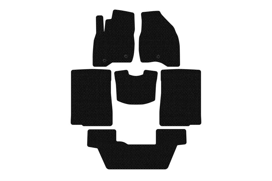 Ford Explorer 2011-2019 Gummimatten Carsuit (2015-2017, 3 Reihen, 7-Sitzer, schwarz) Image