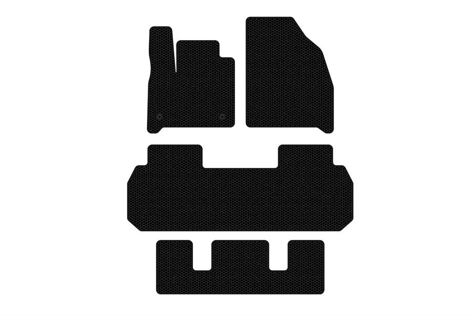 Chevrolet Traverse 2017- Gummimatten Carsuit (3 Reihen, schwarz) Image