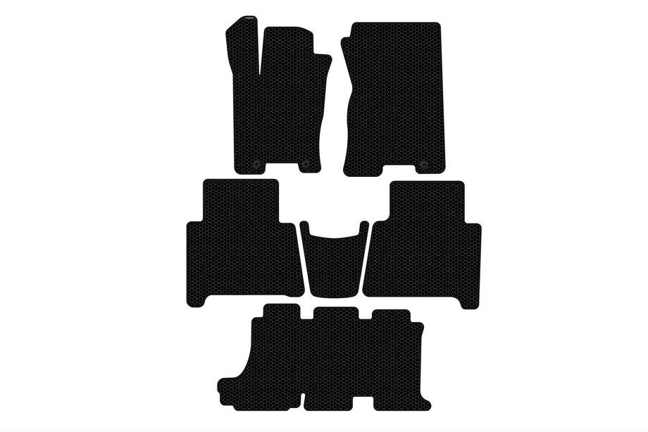 Kia Mohave 2008-2016 Gummimatten Carsuit (3 Reihen, schwarz) Image