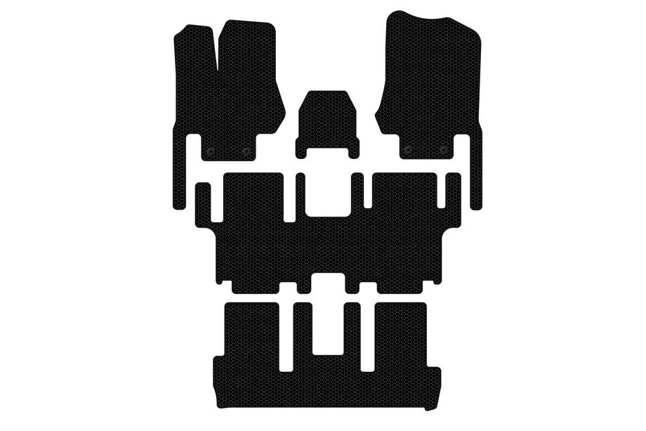 Nissan Quest 2011-2017 Gummimatten Carsuit (3 Reihen, 7-Sitzer, schwarz) Image