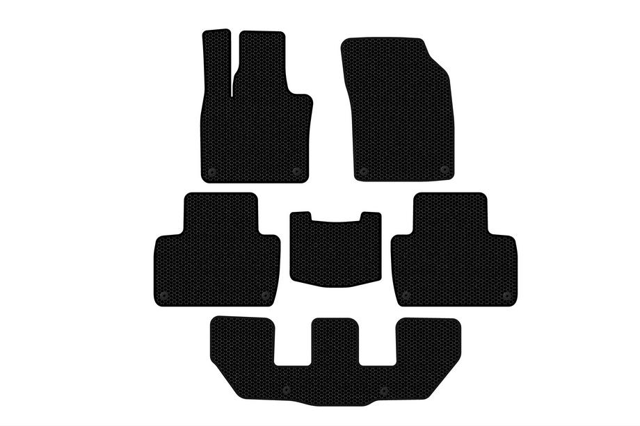 Volvo XC90 2015- Gummimatten Carsuit (3 Reihen, schwarz) Image