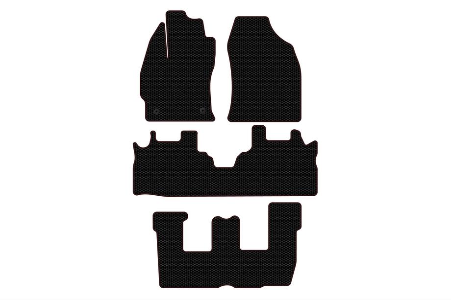 Toyota Prius Gummimatten Carsuit (3 Reihen, schwarz) Image