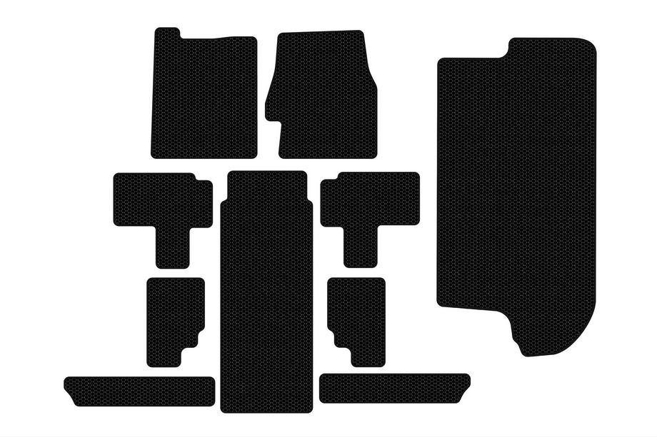 Kia Carnival 2002-2013 Gummimatten Carsuit (vollständiger Innenraum, schwarz) Image