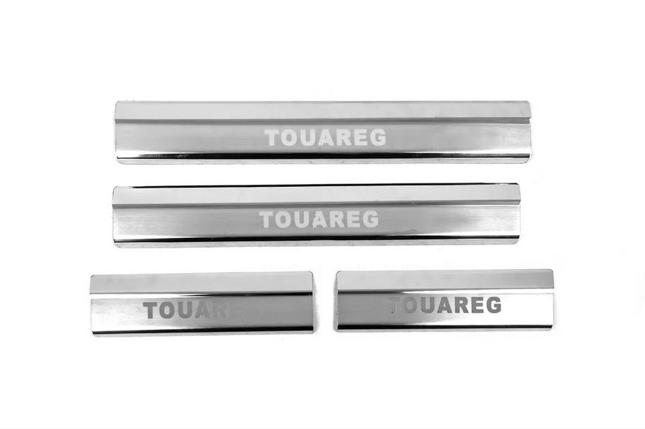 Volkswagen Touareg 2010-2018 B-Ware Einstiegsleisten Carmos V2 (4 Stk, Edelstahl) Foto 1