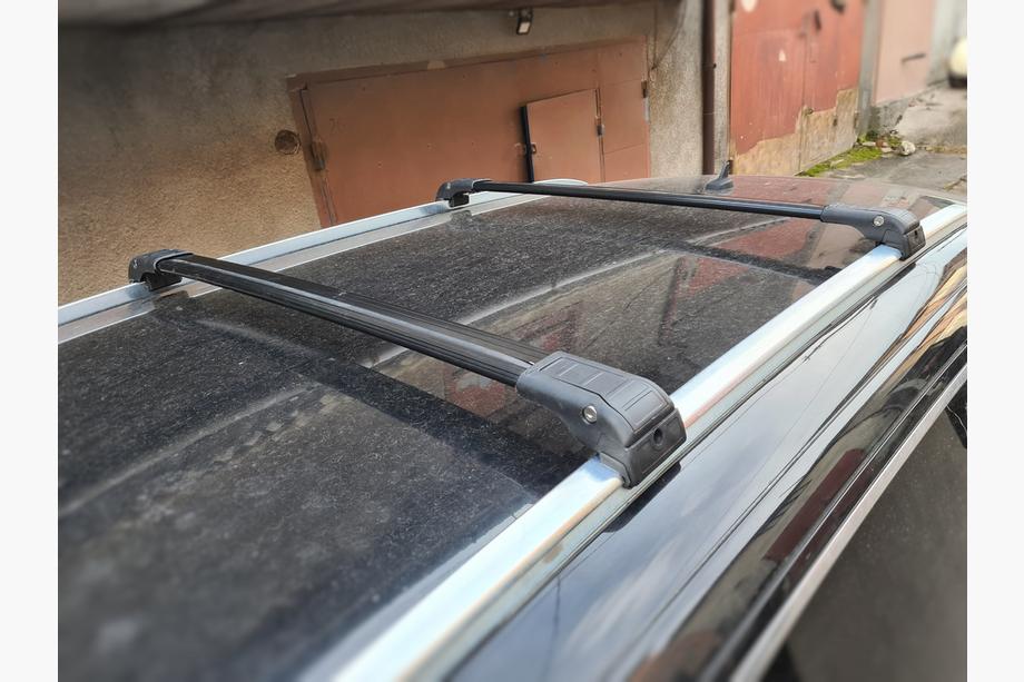 Audi Q7 2005-2015 Dachträger (Querträger) für integrierte Reling abschließbar WingCarrier V2 (2 Stk) Schwarz Image