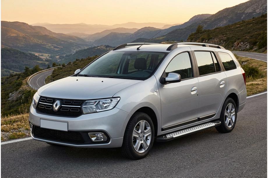Renault Logan MCV 2013-2022 Trittbretter Allmond Grey (2 Stk., Aluminium) Image