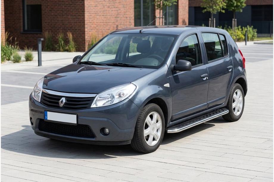 Dacia Sandero 2007-2013 Trittbretter Maydos V1 (2 Stk., Aluminium & Edelstahl) Image