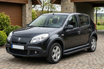 Renault Sandero 2007-2013 Trittbretter Allmond Black (2 Stk., Aluminium) Foto 1