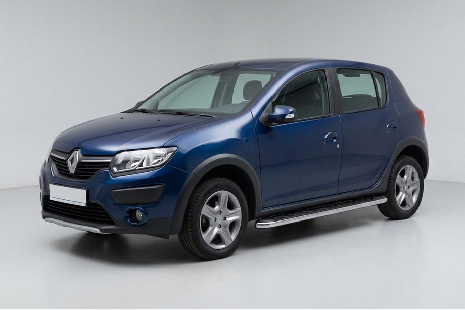 Dacia Sandero 2013-2020 Trittbretter Maydos V1 (2 Stk., Aluminium & Edelstahl) Image
