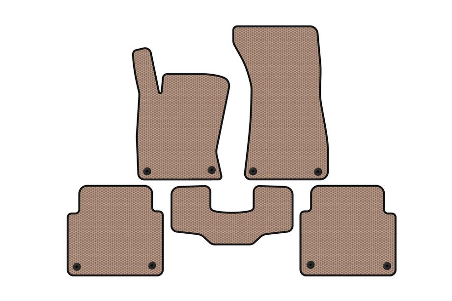 Audi A8 2002-2009 Gummimatten Carsuit (Short, Beige) Image