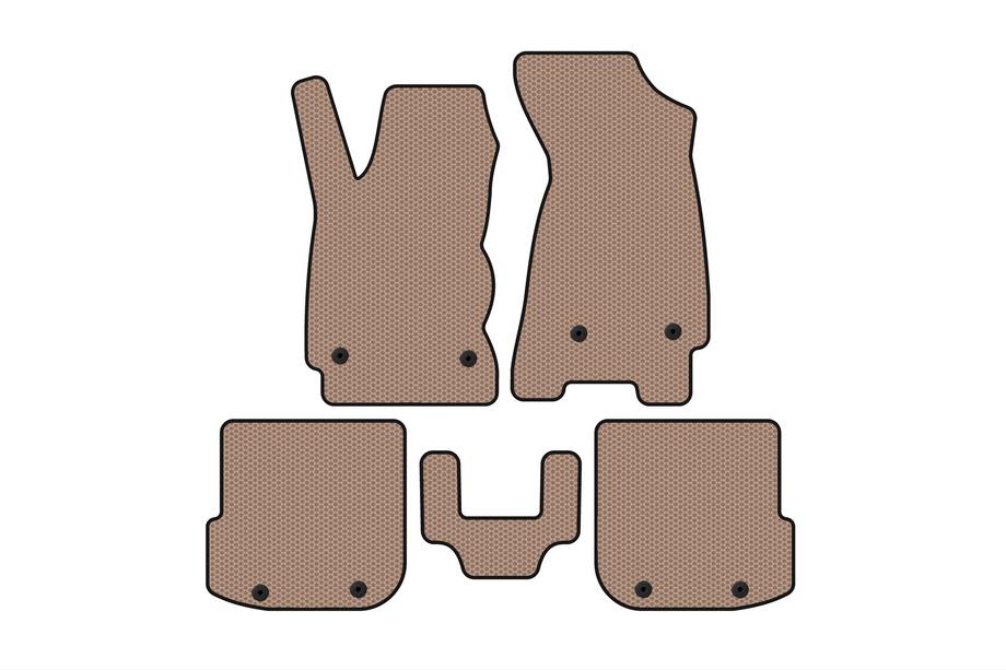 Audi A4 B5 1994–2001 Carsuit Gummifußmatten (Sedan, Beige) Image
