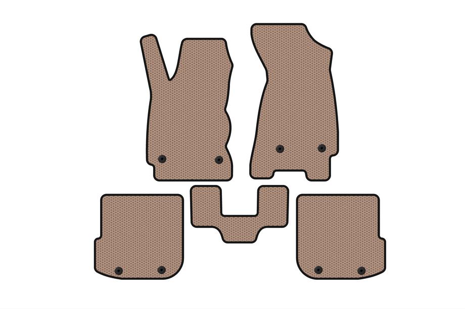 Audi A4 B5 1994–2001 Gummifußmatten Carsuit (Avant, beige) Image