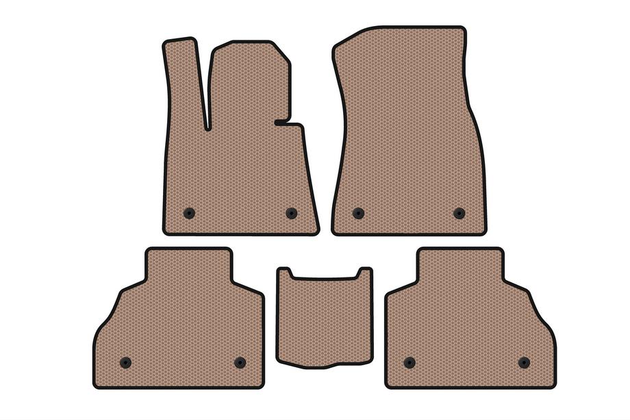 BMW X7 G07 2019- Gummimatten Carsuit (2 Reihen, beige) Image