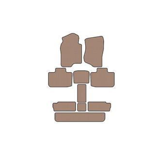 Gummimatten Carsuit (3 Reihen, beige) Cadillac Escalade 2007-2014 Foto 1