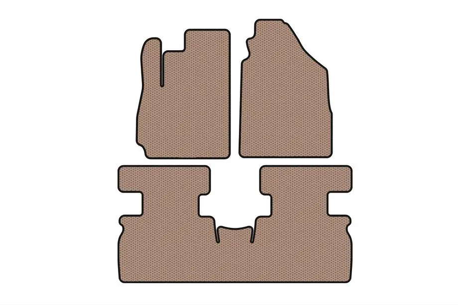 Jetour X70 2018- Gummimatten Carsuit (2 Reihen, beige) Image