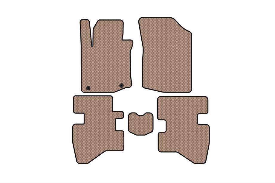 Citroen C-1 2005-2014 Gummimatten Carsuit (HB, beige) Image