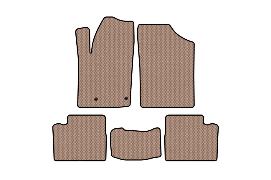 Citroen Berlingo 1996-2008 Gummimatten Carsuit (Beige) Image