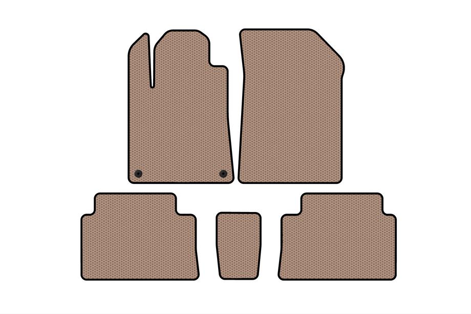 Citroen C-5 2001-2008 Gummimatten Carsuit (Beige) Image