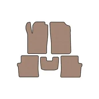 Gummimatten Carsuit (HB, 5-türig, beige)