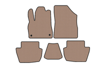 Citroen DS-5 2011-2015 Gummimatten Carsuit (HB, Hybrid/Automatik, beige) Foto 1