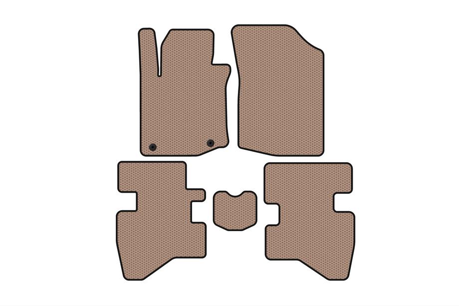Citroen C-1 2014-2021 Gummimatten Carsuit (HB, beige) Foto 1
