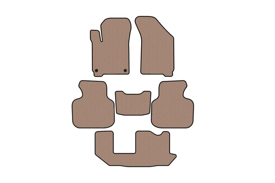 Dodge Journey 2008-2020 Gummimatten Carsuit (2011-2020, 3 Reihen, 7-Sitzer, beige) Image