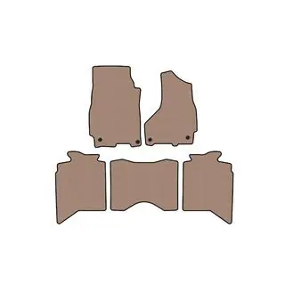 Gummimatten Carsuit (ab 2013, 5-Sitzer, beige)