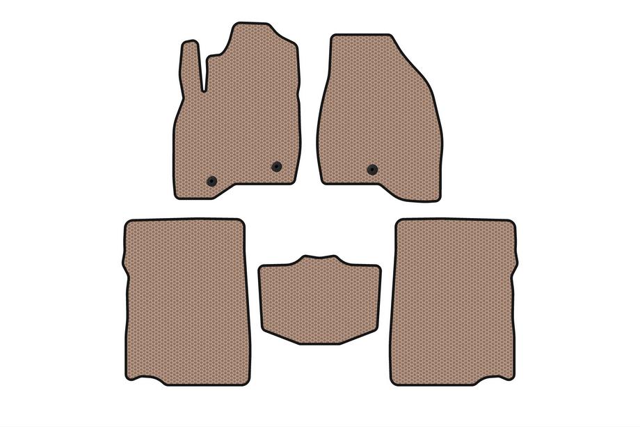 Ford Explorer 2011-2019 Gummimatten Carsuit (2017-2019, 2. Reihe, 7-Sitzer, beige) Foto 1