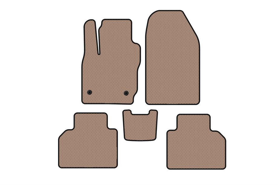 Ford Courier 2014-2023 Gummimatten Carsuit (Beige) Foto 1