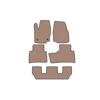 Gummimatten Carsuit (3 Reihen, beige) Ford Galaxy 2007-2015 Foto 1