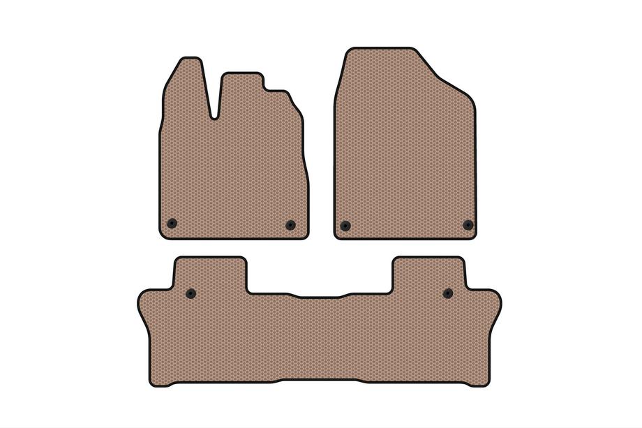 Honda Pilot 2015-2022 Gummimatten Carsuit (2 Reihen, beige) Image