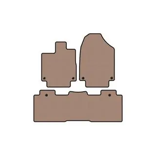 Gummimatten Carsuit (2 Reihen, beige)