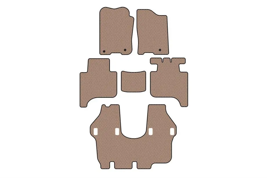 Infiniti QX56 2004-2010 Gummimatten Carsuit (3 Reihen, 2004-2008, beige) Image
