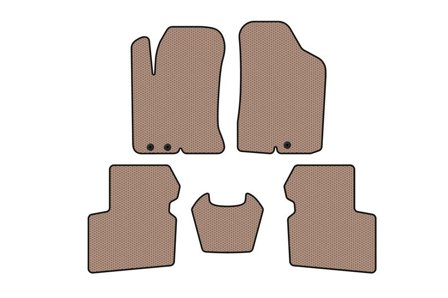 Kia Cerato 2 2010-2013 Gummimatten Carsuit (SD, beige) Image
