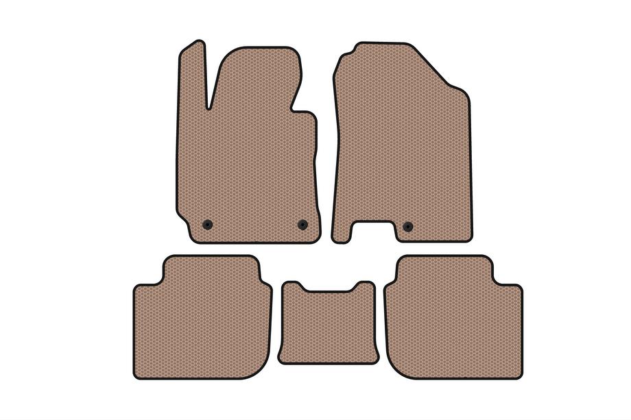 Kia Cerato 3 2013-2018 Gummimatten Carsuit (SD, beige) Image