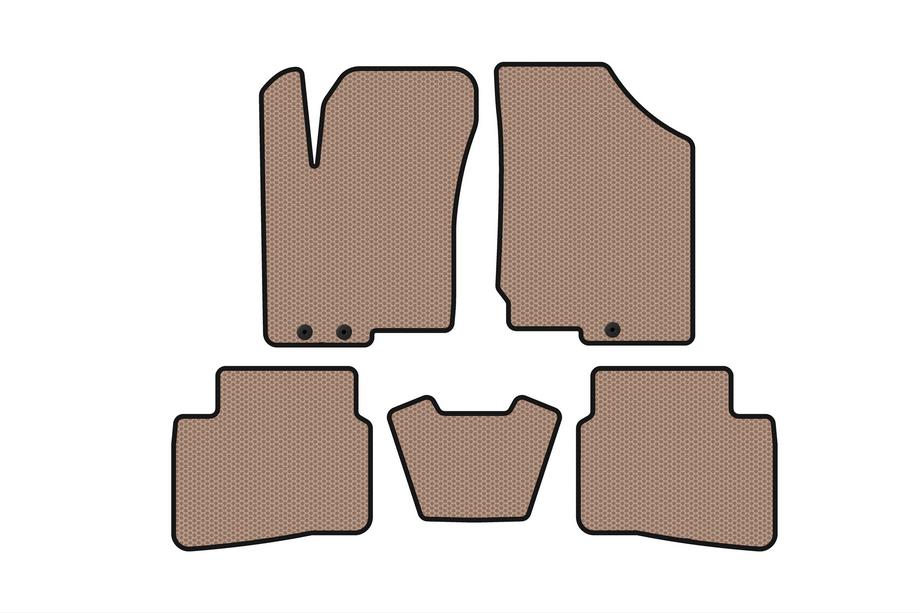 Kia Forte 2008–2024 Gummimatten Carsuit (2008-2012, beige) Image