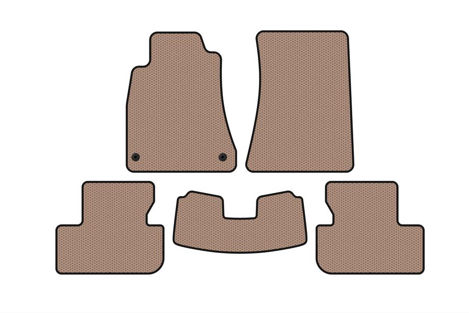 Lexus IS 2005-2013 Gummimatten Carsuit (SD, Kein Allrad, Beige) Image