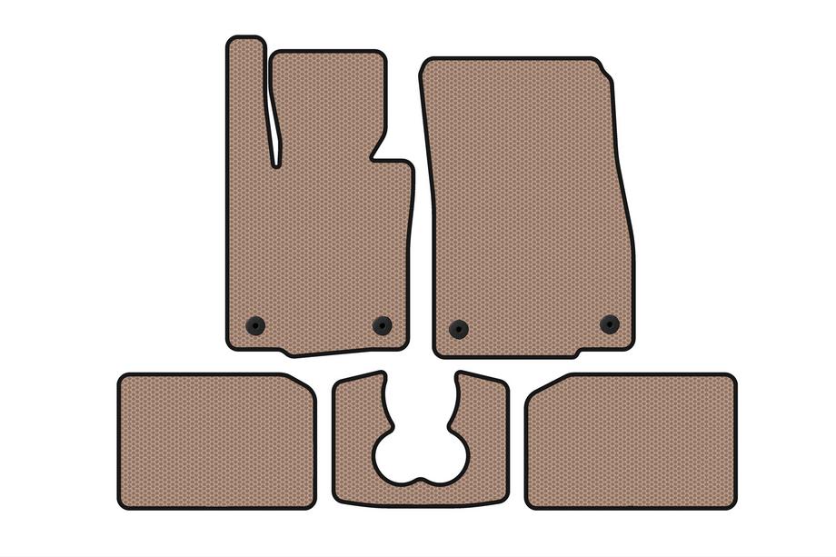 Mini Cooper F55/56/57 2014-2023 Gummimatten Carsuit (für S F55, 5-türig, beige) Foto 1