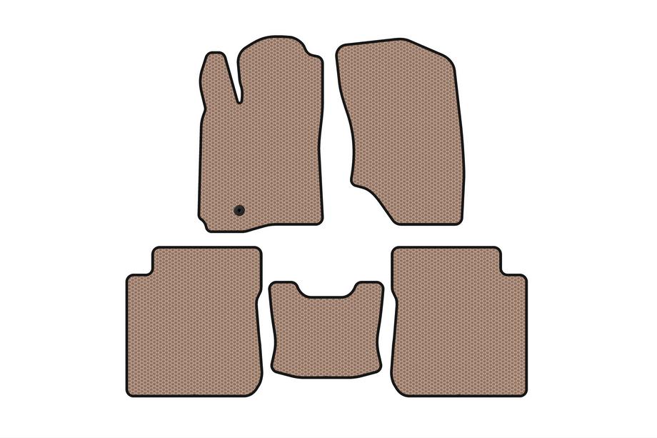 Mitsubishi Outlander 2001-2006 Gummimatten Carsuit (Beige) Image