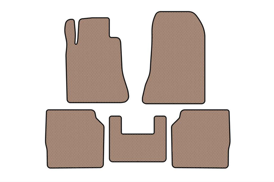 Mercedes S-class W140 1991-1998 Gummimatten Carsuit (SD, Langversion, beige) Foto 1