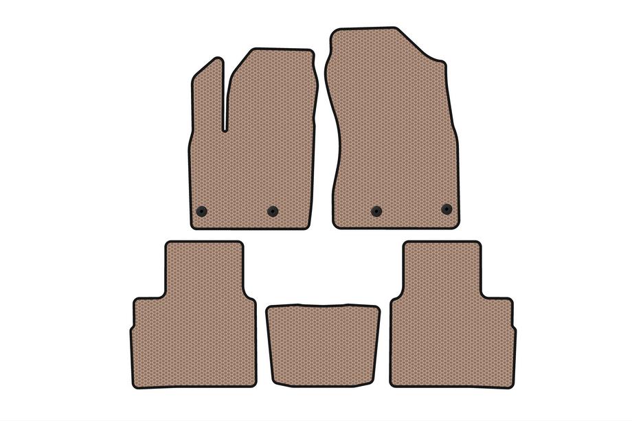 Nissan X-trail T33/Rogue 2022- Gummimatten Carsuit (5-Sitzer, beige) Image