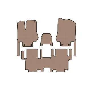 Gummimatten Carsuit (2 Reihen, 7-Sitzer, beige)