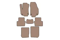 Opel Zafira B 2005–2011 Gummimatten Carsuit (3 Reihen, beige) Foto 1