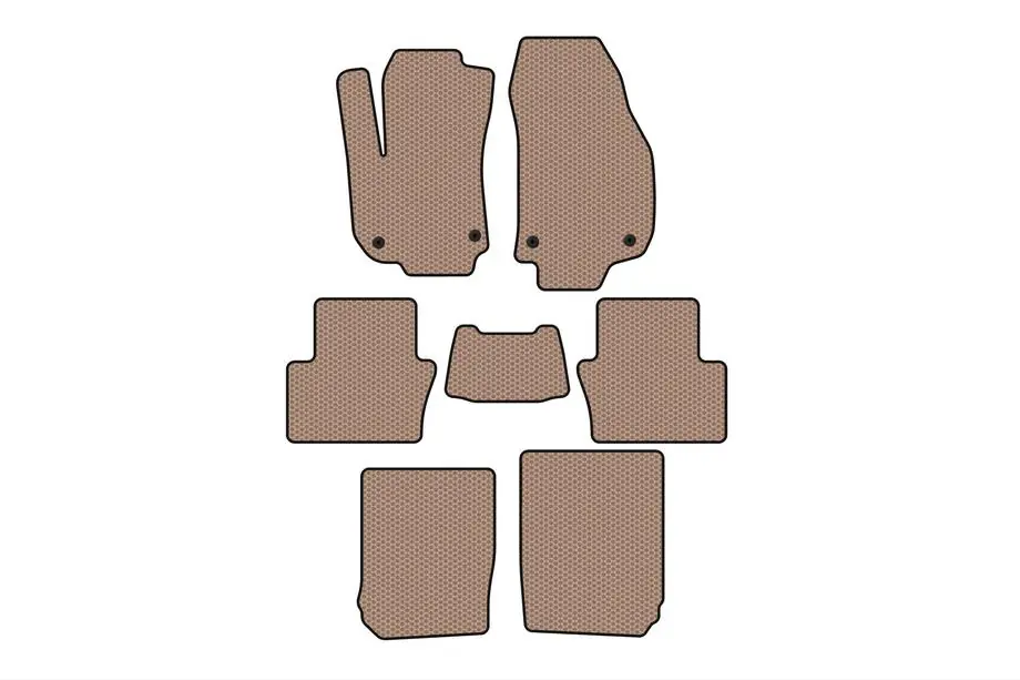 Opel Zafira B 2005–2011 Gummimatten Carsuit (3 Reihen, beige) Image