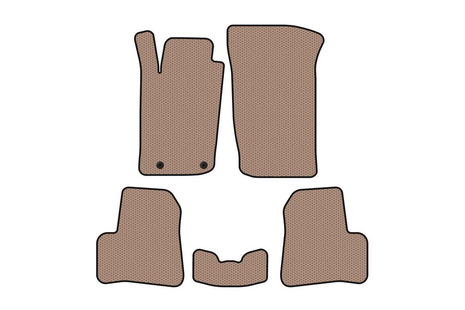 Peugeot 206 1998-2024 Gummimatten Carsuit (1998-2009, Beige) Image