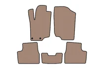 Peugeot 207 2006–2014 Gummimatten Carsuit (HB, 5-türig, beige) Foto 1
