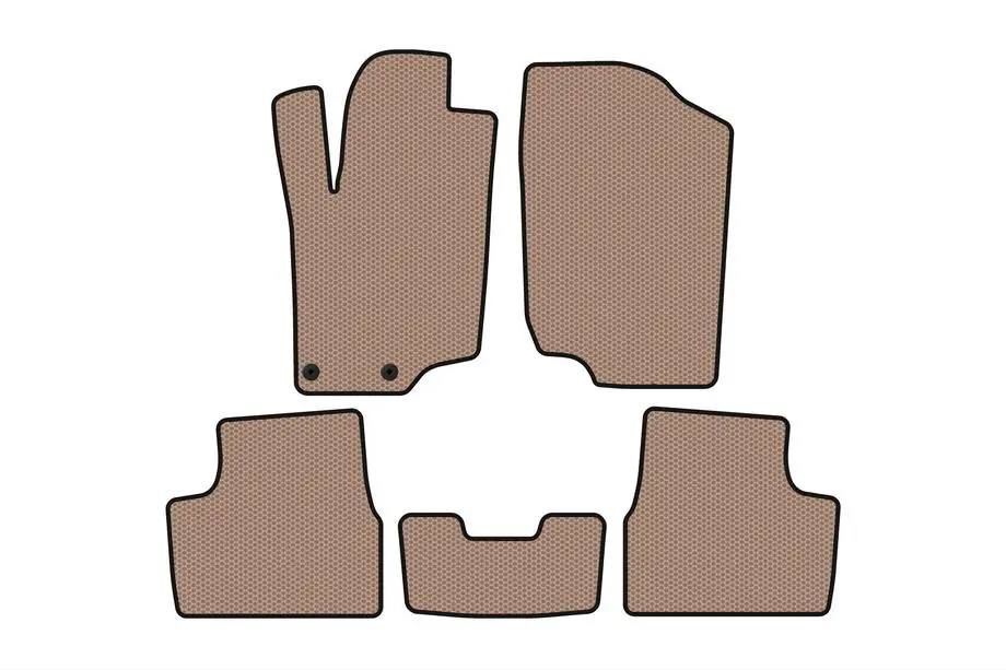Peugeot 207 2006–2014 Gummimatten Carsuit (HB, 5-türig, beige) Image